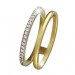 Silberdream GoldDream Gold Doppel Ring Zirkonia weiß Gr.60 333er Gelbgold GDR505Y60