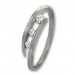 Silberdream GoldDream Gold Ring Gr.58 Zirkonia weiß 333er Weißgold GDR529J58