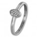 Silberdream GoldDream Gold Ring Oval Zirkonia weiß Gr.54 333er Weißgold GDR507J54