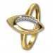Silberdream GoldDream Gold Ring Leaf Gr.60 Zirkonia 333er Gelbgold GDR527Y60