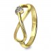 Silberdream GoldDream Gold Ring Gr.56 Unendlich mit Herz 333er Gelbgold GDR516Y56