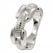 Silberdream SilberDream Ring Bandring massiv Gr.56 Silberring aus 925er Silber SDR415J56