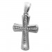 Silberdream SilberDream Ketten Anhänger Großes Kreuz Zirkonia weiß 925 Silber SDH425W