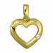 Silberdream GoldDream Kettenanhänger Herz Zirkonia 375 Gold Anhänger Echtschmuck GDH003Y Super Rabatt